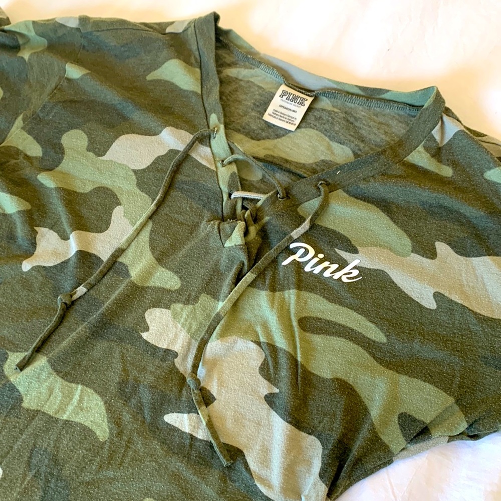 PINK camo top
